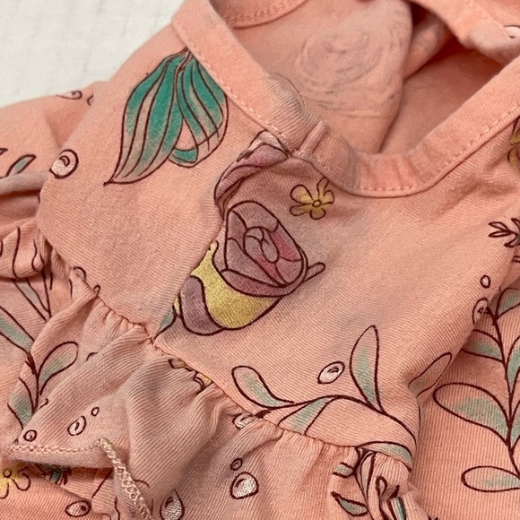 Lot of two Disney little mermaid and stripped flower summer dresses size 5T & 6 - Picture 6 of 12